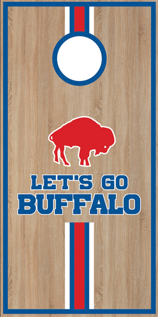 Let's Go Buffalo Helmet Stripe